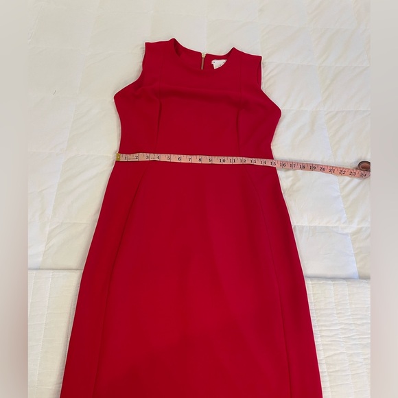 Calvin Klein Red Sheath Dress Size 10 - Picture 8 of 15